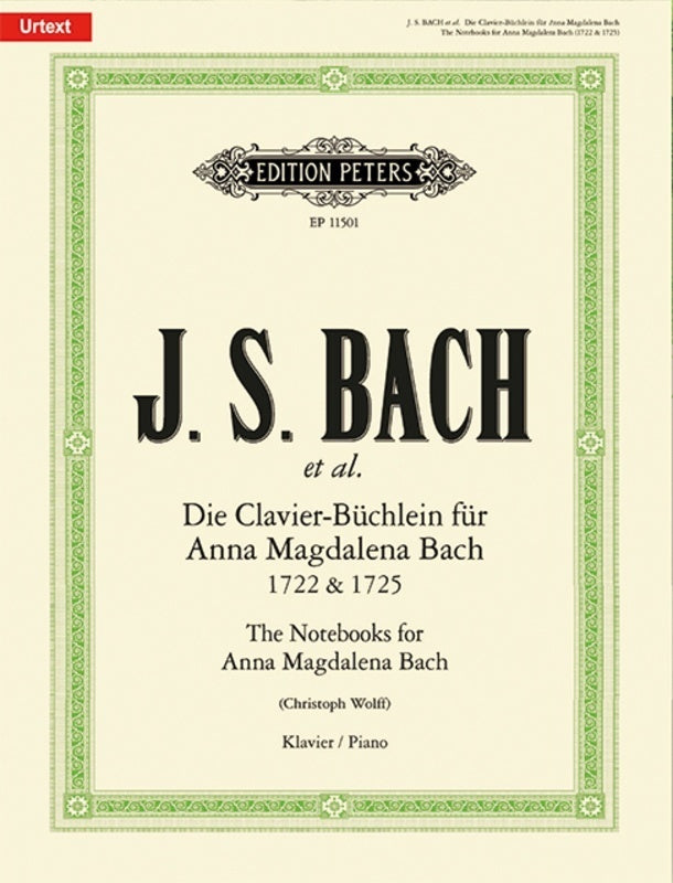 NOTEBOOKS FOR ANNA MAGDALENA BACH 1722 & 1725