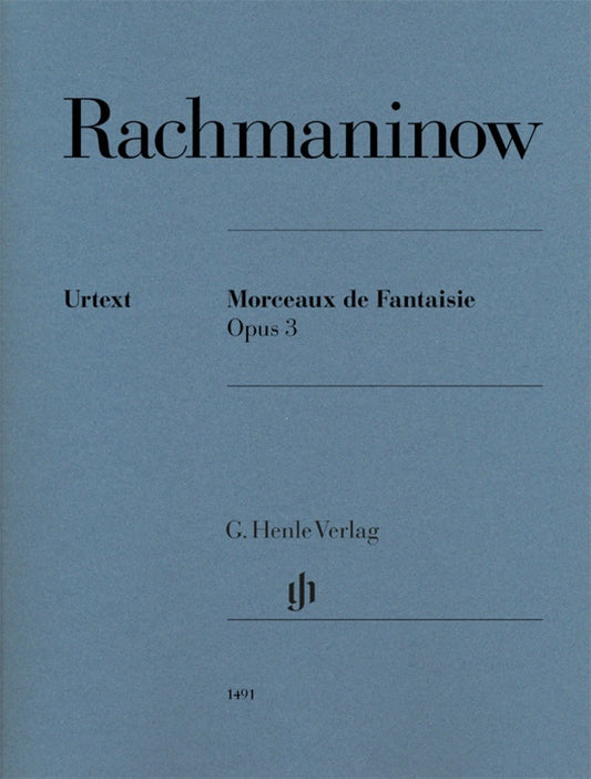 RACHMANINOFF - MORCEAUX DE FANTAISIE OP 3 FOR PIANO
