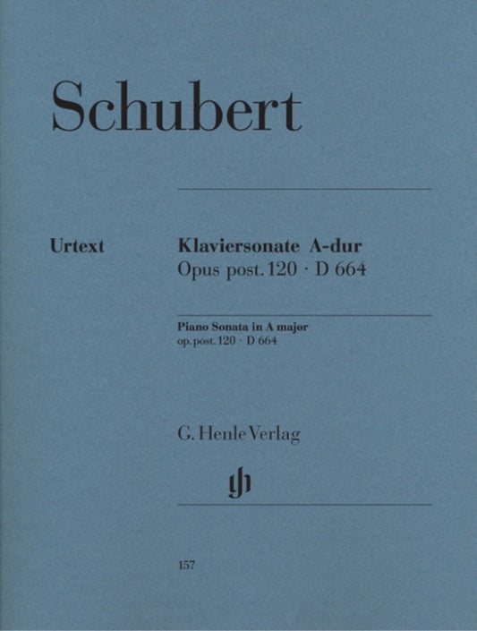 SCHUBERT - SONATA A MAJOR OP POST 120 D 664