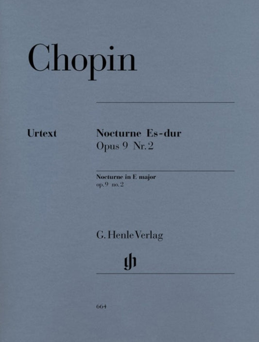CHOPIN - NOCTURNE OP 9 NO 2 E FLAT URTEXT
