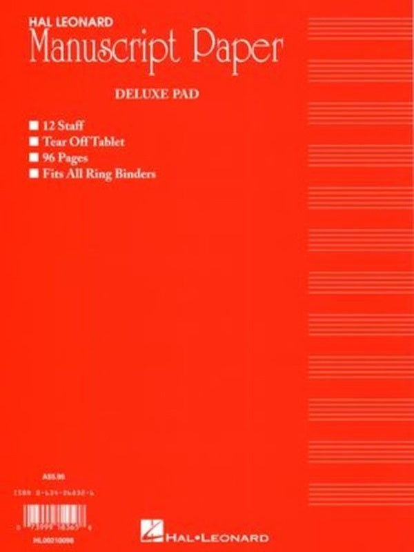 Deluxe Manuscript 96 Pages (Red Cover) Australian