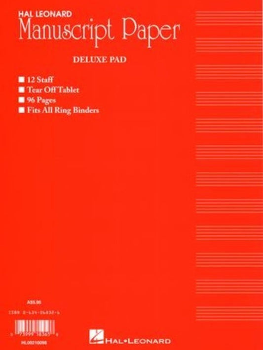 Deluxe Manuscript 96 Pages (Red Cover) Australian