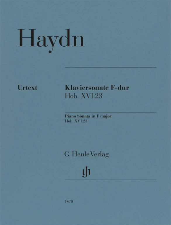 PIANO SONATA F MAJOR HOB XVI:23