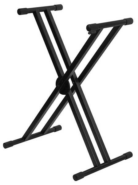 On Stage Pro Heavy Duty Double X-Braced Ergo-Lok Keyboard Stand