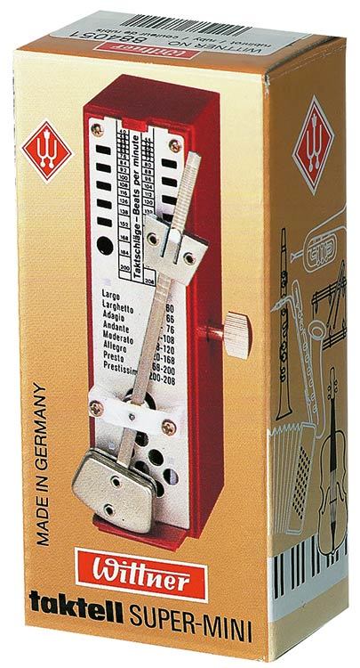 Wittner Taktell Super-Mini Series Metronome in Black Colour