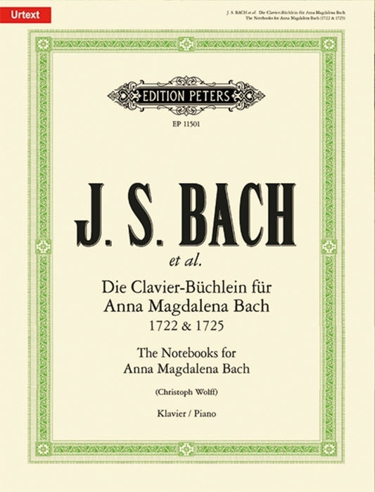 NOTEBOOKS FOR ANNA MAGDALENA BACH 1722 & 1725