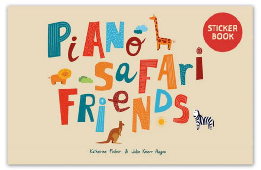 Piano Safari Friends Sticker Book