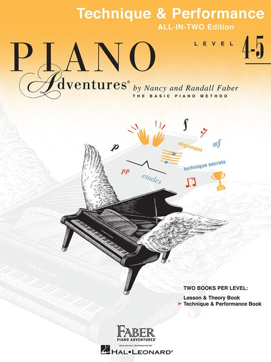 Piano Adventures All-in-Two 4-5 Technique Performance