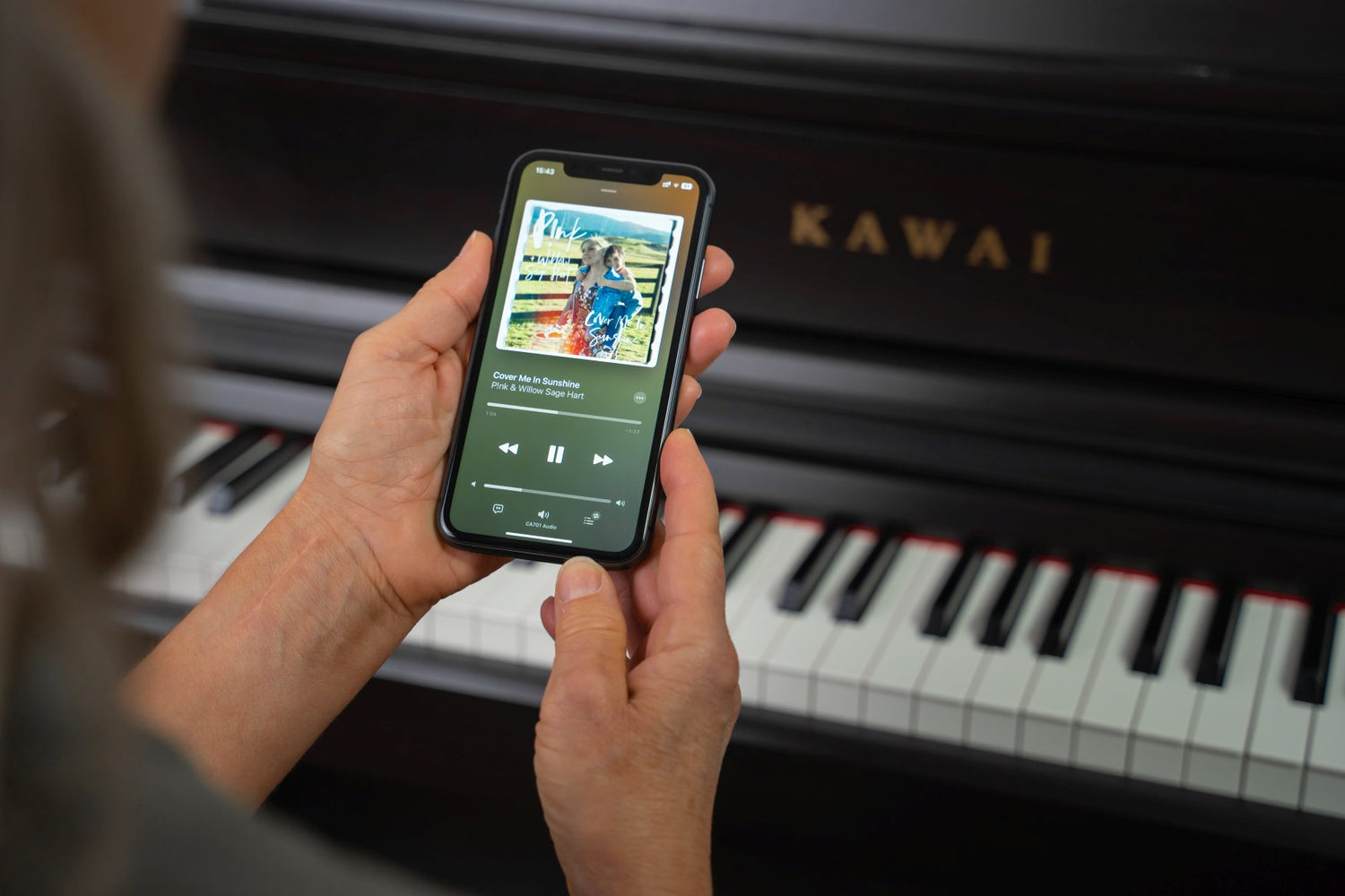 Connecting a phone to the Kawai CA701 via Bluetooth