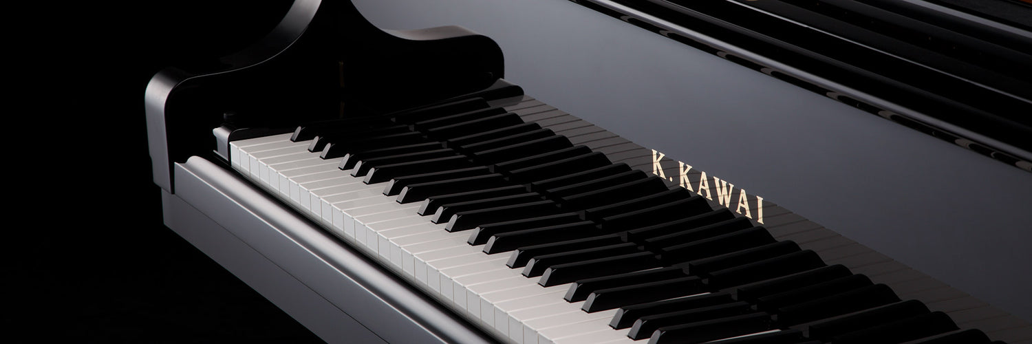 Keys of a Kawai grand piano