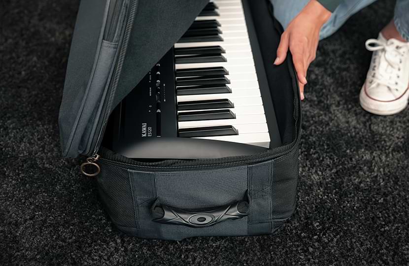 Kawai ES120 digital piano in an SC2 carry bag